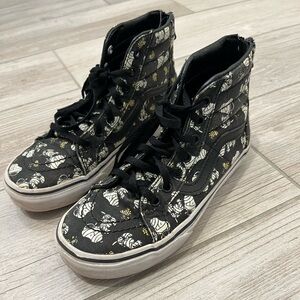 Vans Kids Sk8-High Zip Shoes Peanuts Mummy Snoopy Glow in the Dark Size 2